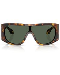 Giorgio Armani - Tortoiseshell Rectangle Sunglasses - Lyst