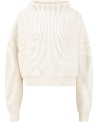 Alaïa - Wool-Blend Pocket Sweater - Lyst