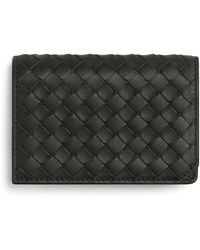 Bottega Veneta - Leather Intrecciato Piccolo Card Holder - Lyst