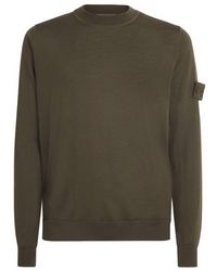 Stone Island - Virgin Wool Ghost Sweater - Lyst