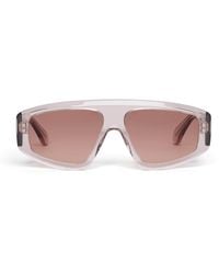 Alaïa - Acetate Aviator Mask Sunglasses - Lyst