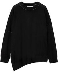 AllSaints - Merino Wool Asymmetric Martel Sweater - Lyst