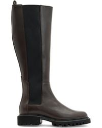 AllSaints - Leather Maeve Knee-High Boots - Lyst