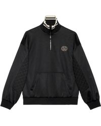 Gucci - Technical Jersey Half Zip Jacket - Lyst
