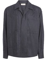DOMREBEL - Wool-Blend Pinstripe Shirt - Lyst