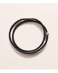 Tateossian - Leather And Evil Eye Bracelet - Lyst