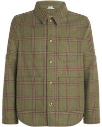 Thom Browne - Wool Utility Patch Pocket Shirt Jacket - Lyst