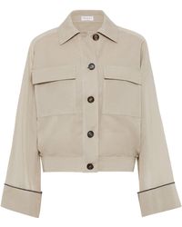 Brunello Cucinelli - Oversized Shirt Jacket - Lyst