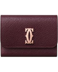 Cartier - Mini Leather C De Wallet - Lyst