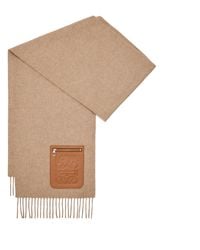 Loewe - Wool-Cashmere Pocket-Detail Scarf - Lyst