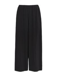 Issey Miyake - Drape Jersey Cropped Trousers - Lyst