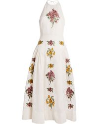 Agua Bendita Balsa Canna Dress in White | Lyst