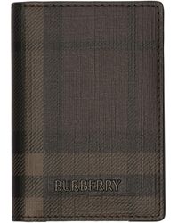 Burberry - City Check Folding Card Holder - Lyst
