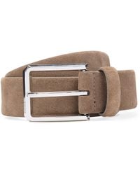 BOSS - Suede Caleb Belt - Lyst