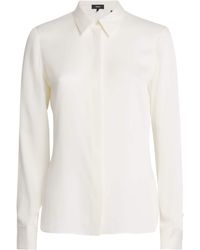 Theory - Silk Georgette Fitted Shirt - Lyst