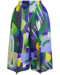 Pleats Please Issey Miyake - Printed Playground Trousers - Lyst
