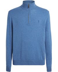 Polo Ralph Lauren - Wool Polo Pony Quarter-Zip Sweater - Lyst