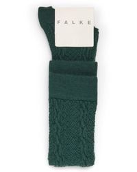 FALKE - Virgin Wool-Blend Declivity Knee-High Socks - Lyst