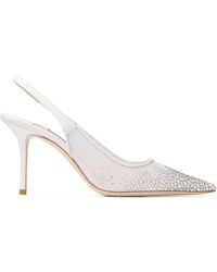 Jimmy Choo - Love 85 Embellished Slingback Pumps - Lyst
