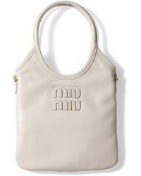 Miu Miu - Small Leather Ivy Top-Handle Bag - Lyst