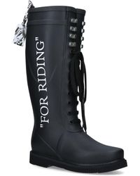 off white rain boots