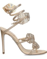 Rene Caovilla - Embellished Leaf Heeled Sandals 105 - Lyst