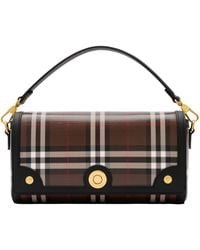 Burberry - Check Note Cross-Body Bag - Lyst