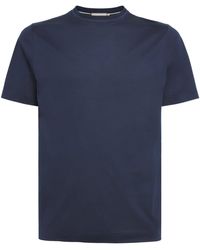 Canali - Cotton Double-Neck T-Shirt - Lyst