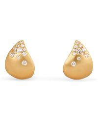 Nada Ghazal - Yellow Gold And Diamond Fuse Elegance Drop Earrings - Lyst