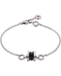 BVLGARI - Sterling Silver And Ceramic Save The Children Bracelet - Lyst