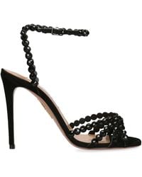 Aquazzura - Embellished Tequila Heeled Sandals 105 - Lyst