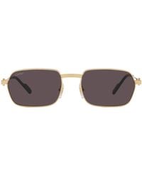 Cartier - Première De Rectangular Sunglasses - Lyst