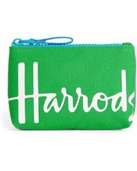 Harrods - Cotton Logo Coin Purse - Lyst