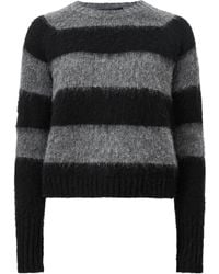 AllSaints - Stripe Crew-Neck Sweater - Lyst