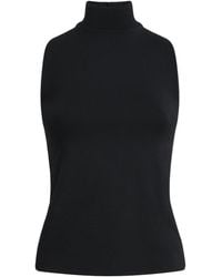 ME+EM - Jersey High-Neck Sleeveless Top - Lyst
