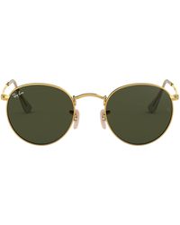 Ray-Ban - Round Wire-Frame Sunglasses - Lyst