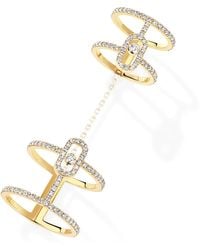 Messika - Move Uno And Diamond Double Ring - Lyst