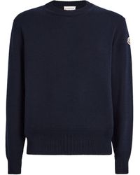 Moncler - Cotton Crew-Neck Sweater - Lyst