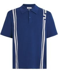 J.Lindeberg - Rylan Stripe Knit Golf Polo Shirt - Lyst
