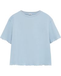 Loewe - Distressed-edge T-shirt - Lyst