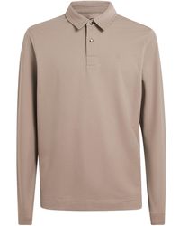 Bogner - Cotton-Blend Long-Sleeve Timon Polo Shirt - Lyst