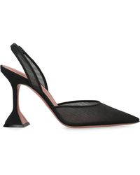 AMINA MUADDI - Mesh Holli Slingback Pumps 95 - Lyst