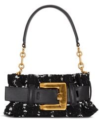 Balmain - Mini Tweed Anthem Shoulder Bag - Lyst