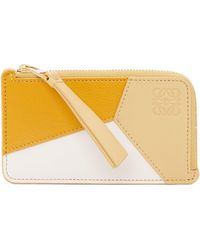 Loewe - Leather Puzzle Zipped Cardholder - Lyst