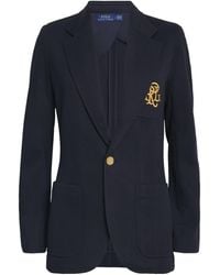 Polo Ralph Lauren - Cotton-Blend Embroidered Blazer - Lyst