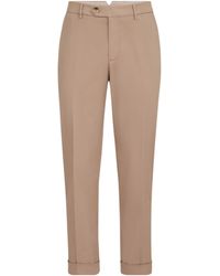 Brunello Cucinelli - Pima Cotton Comfort Gabardine Trousers - Lyst