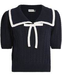 RIXO London - Cotton Pippa Knit Top - Lyst