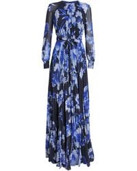 Erdem - Chiffon Floral Print Gown - Lyst
