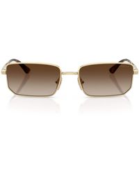 Vogue - Metal Rectangular Sunglasses - Lyst