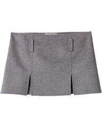 Miu Miu - Wool-Cashmere Mini Skirt - Lyst